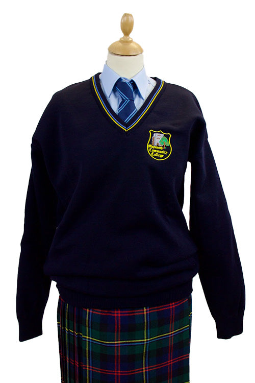 Maynooth Community College Navy Jumper Unisex – Uniform Warehouse