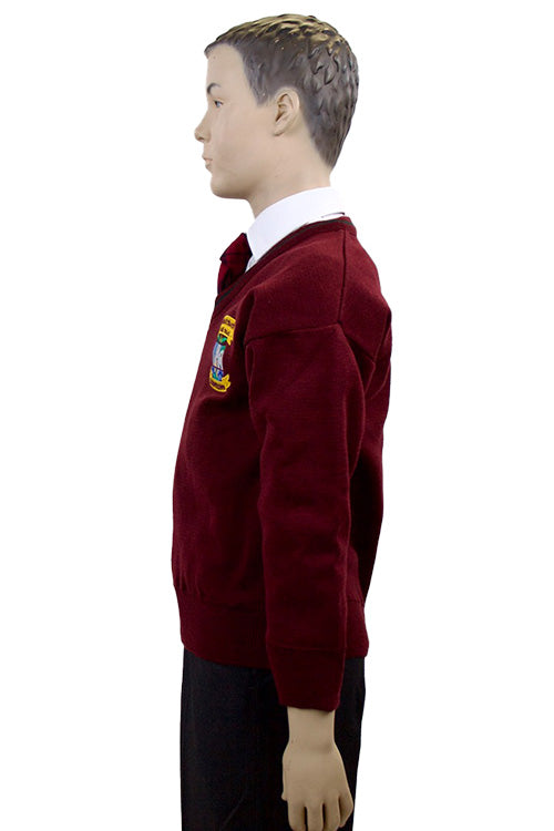 Gaelscoil Ui Fhiaich Jumper | Wine | Primary School
