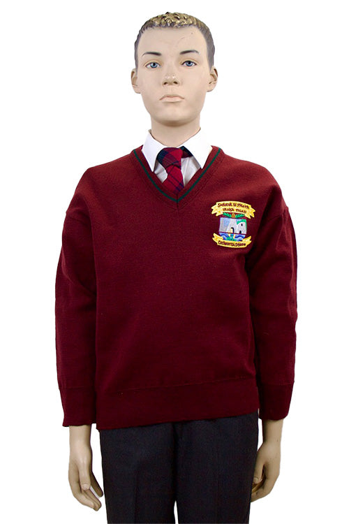 Gaelscoil Ui Fhiaich Jumper | Wine | Primary School