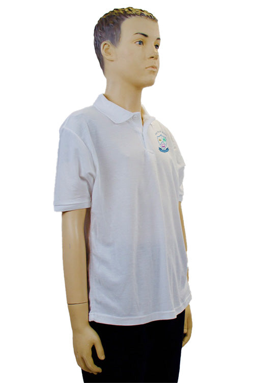 Gaelscoil Ruairi | White Polo Shirt
