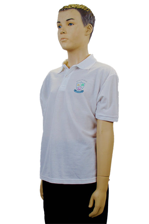 Gaelscoil Ruairi | White Polo Shirt