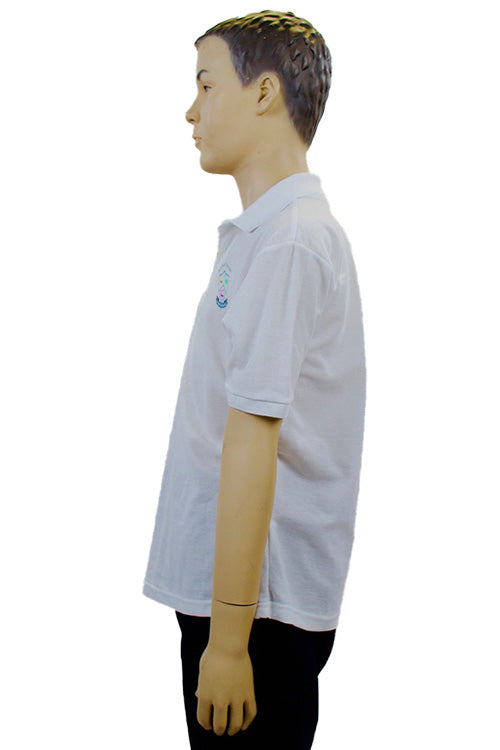 Gaelscoil Ruairi | White Polo Shirt