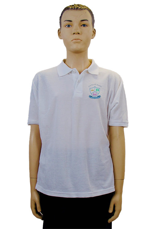 Gaelscoil Ruairi | White Polo Shirt