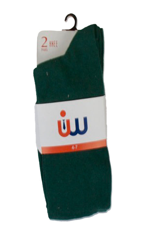 UW School Socks | Green | Cotton Rich Socks for Max Comfort