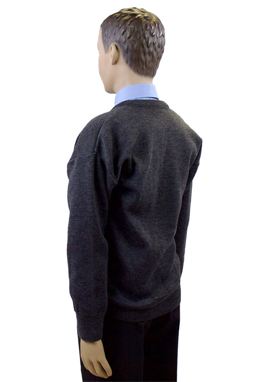 Grey Junior School V-Neck Jumper | Primary School