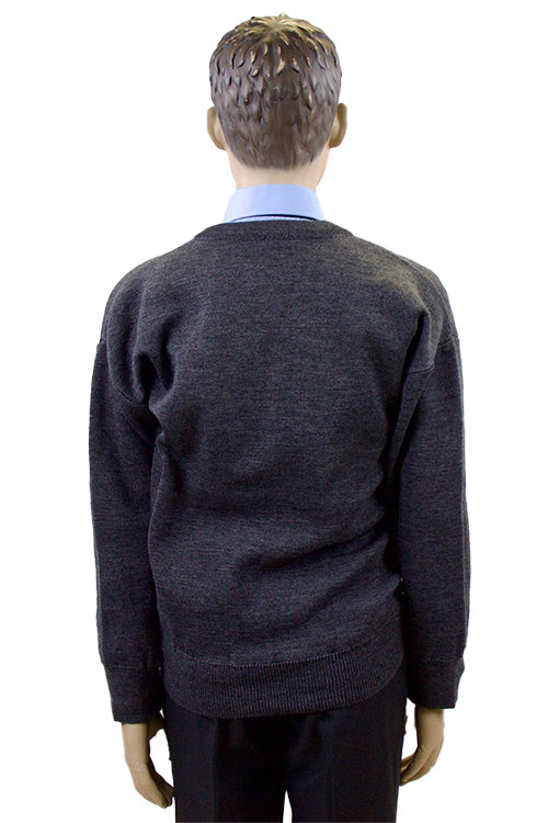 Grey Junior School V-Neck Jumper | Primary School