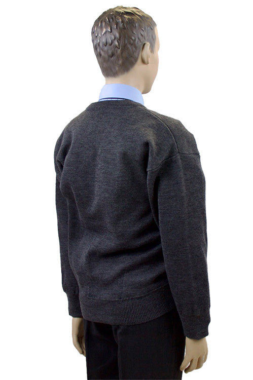 Grey Junior School V-Neck Jumper | Primary School