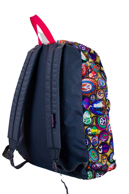 Jansport STUDENT Backpack | Multicolour Peace Signs