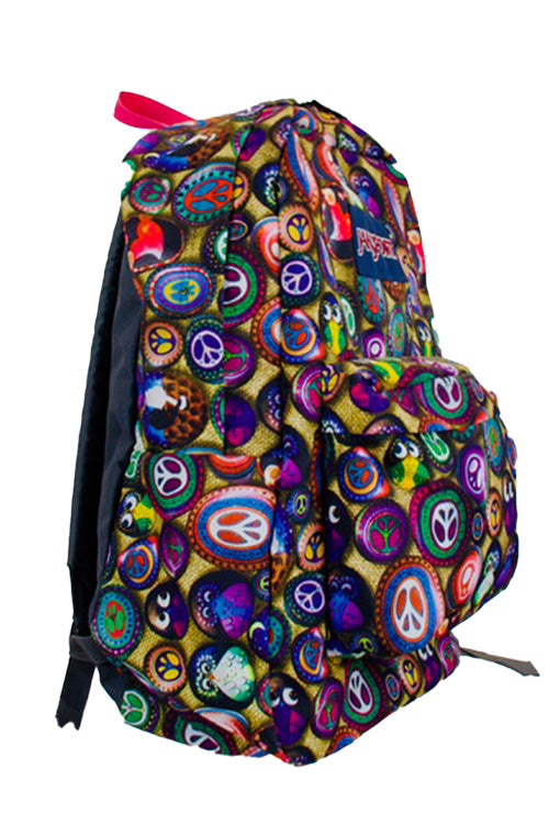Jansport STUDENT Backpack | Multicolour Peace Signs