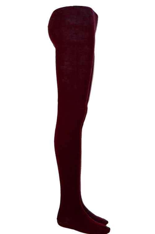 UW School Tights | Maroon | Cotton Rich for Max Comfort