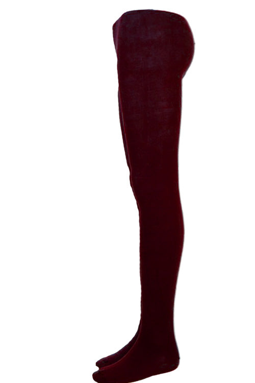 UW School Tights | Maroon | Cotton Rich for Max Comfort