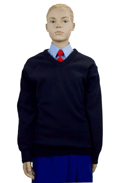 Navy Junior School V-Neck Jumper Primary School – Uniform Warehouse