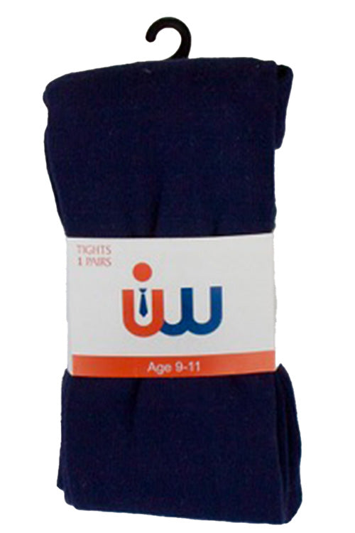 UW School Tights | Navy | Cotton Rich for Max Comfort