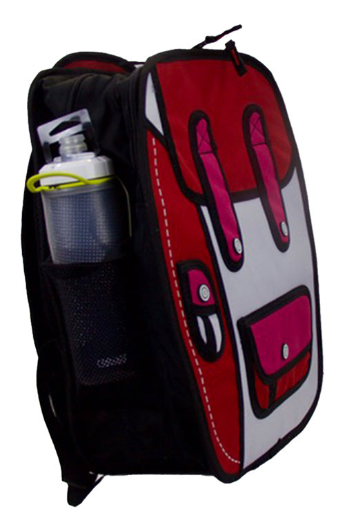 Ridge 53 | 2D School Bag | Red & Pink