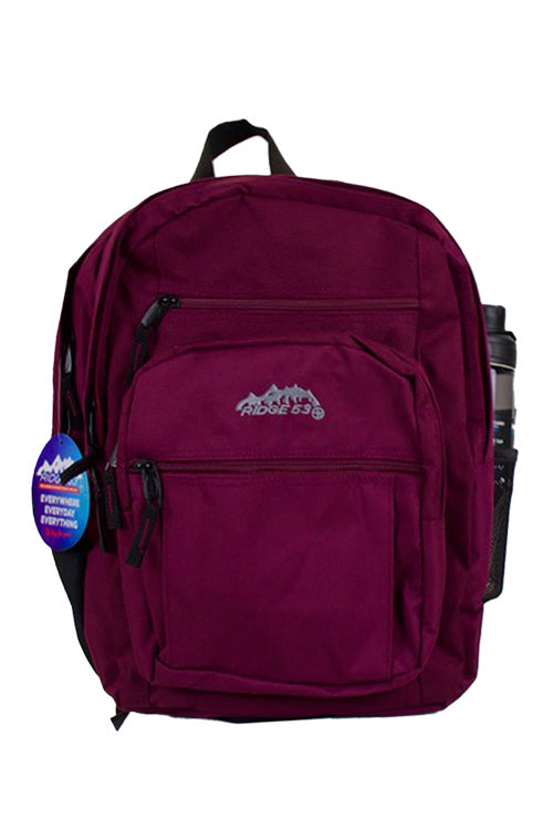 Ridge 53 College Backpack | Maroon