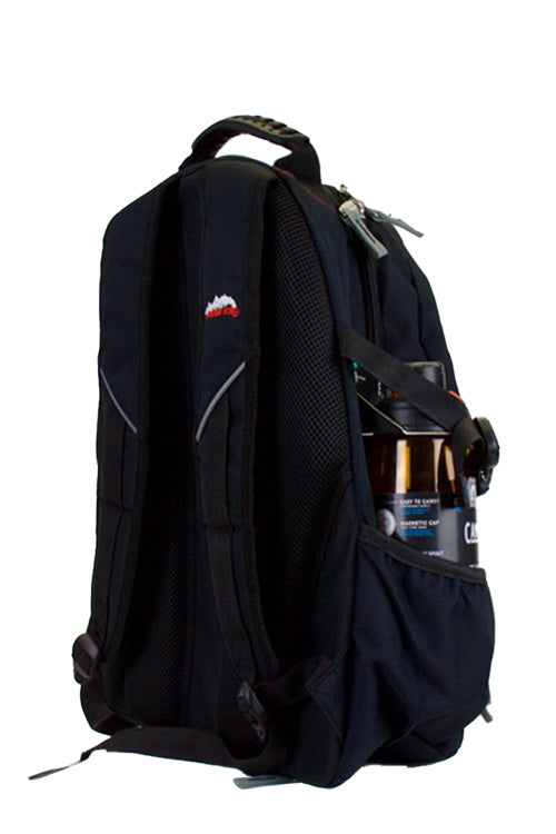 Ridge 53 Bolton Backpack | Black with Red Stripe