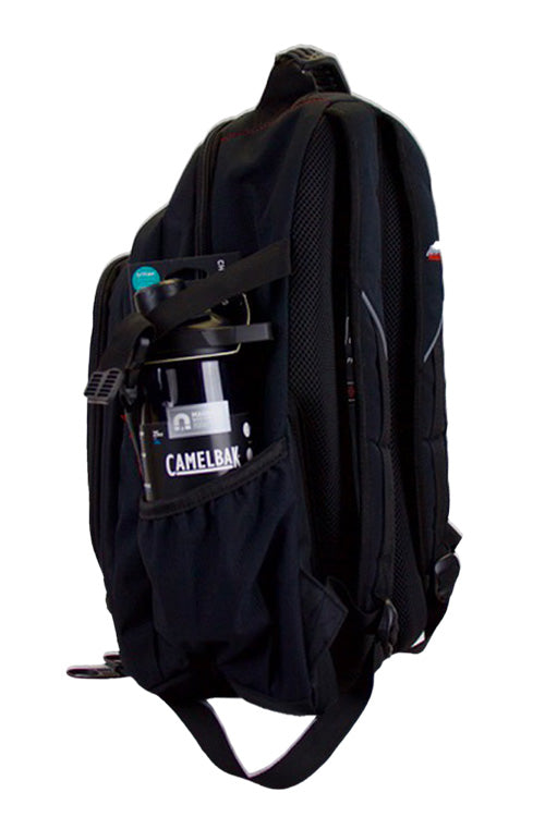 Ridge 53 Bolton Backpack | Black with Red Stripe