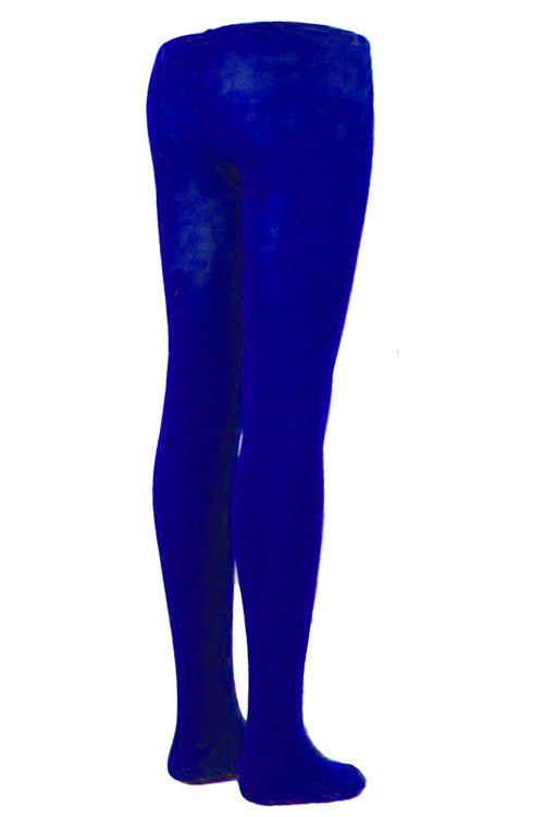 UW School Tights | Royal Blue | Cotton Rich for Max Comfort