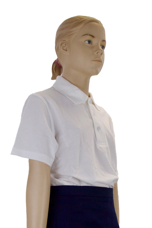 Scoil Mhuire Shankill | White Junior Polo Shirt | Unisex