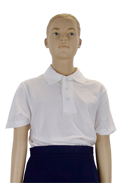Scoil Mhuire Shankill | White Junior Polo Shirt | Unisex