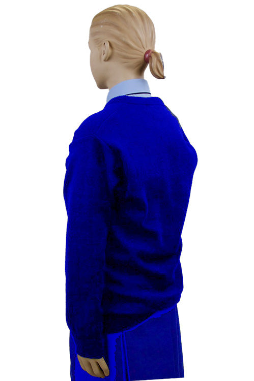 Royal Blue Junior School V-Neck Jumper | Primary School