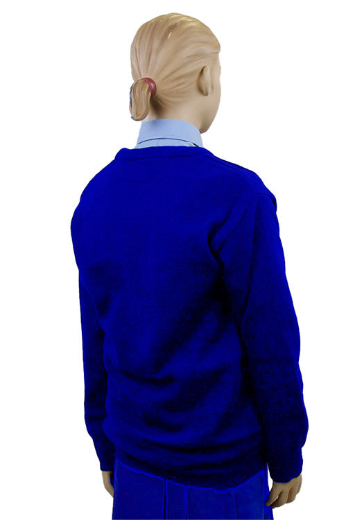 Royal Blue Junior School V-Neck Jumper | Primary School