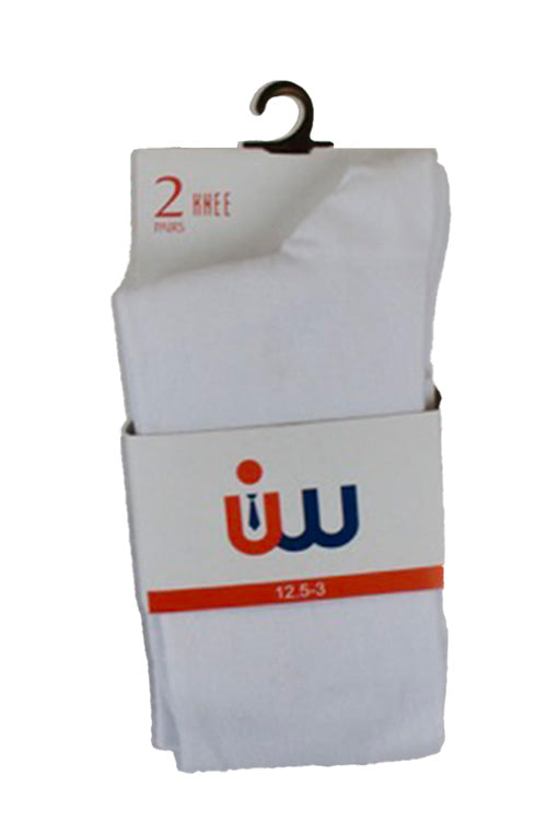 UW School Socks | White | Cotton Rich Socks for Max Comfort